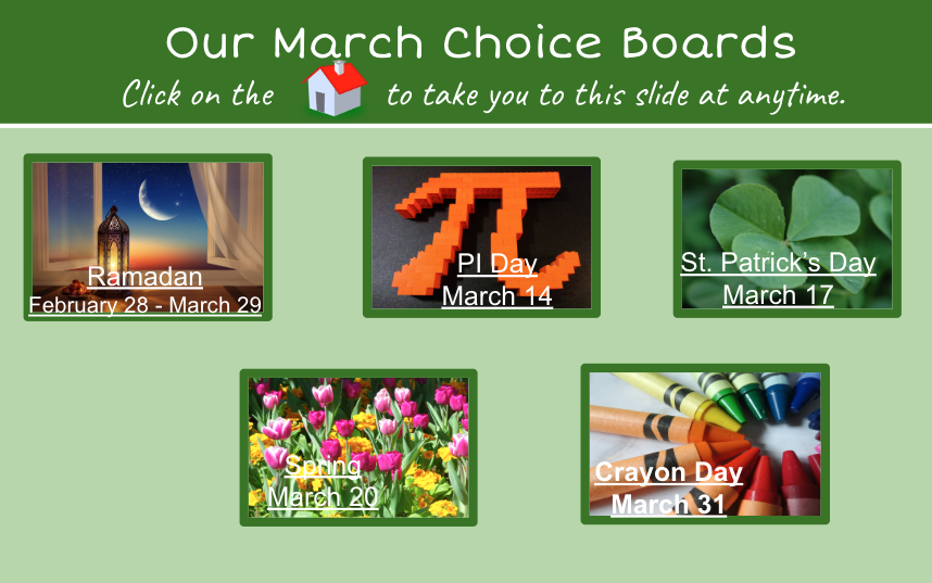 March Choice Board